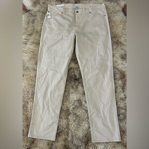 Peter Millar Mens NWT Signature Sateen 5 Pockets Beige/Sand Trousers 42x33